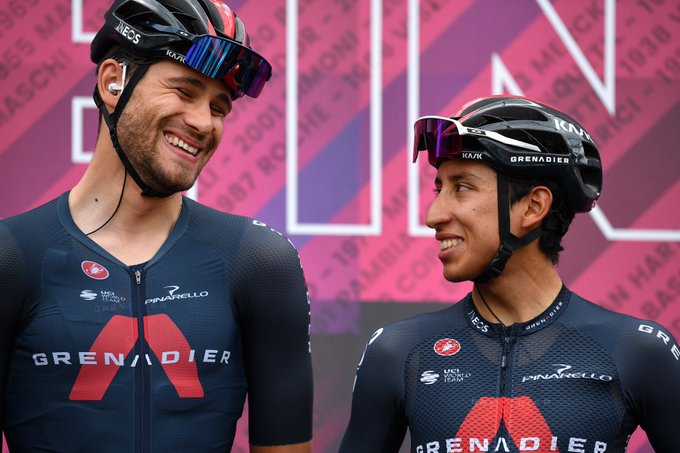 A Egan Bernal le salió cara la victoria del italiano Filippo Ganna en la Vuelta a España 2025